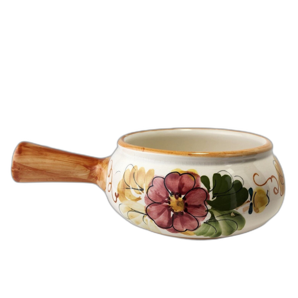 Vintage - Ceramic Fondue Pot - Hand Painted in Portugal For FTD